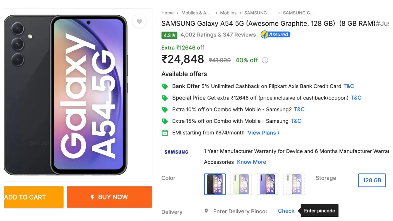 Galaxy A54 5g