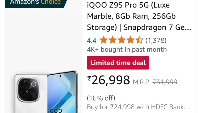 Iqoo Z9s Pro
