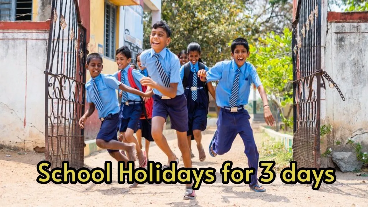 School Holidays: Schools will