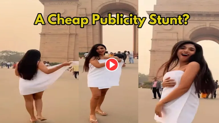 Viral Video: Model Dances in Towel at India Gate, Watch Controversial Video Here