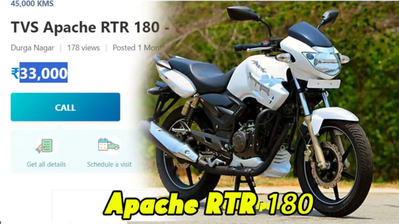 TVS Apache RTR 180 for Rs 33 000 great performance at an affordable price Times Bull