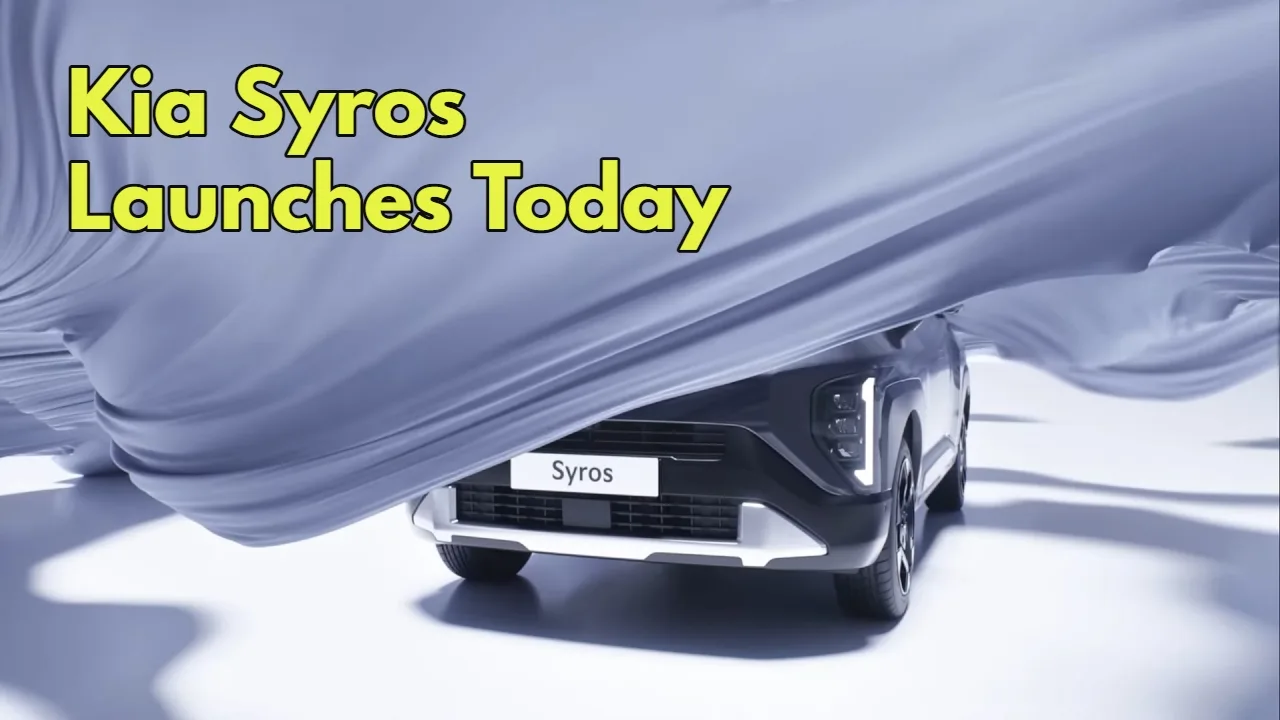Kia Syros Launches Today: