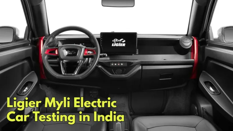 Ligier Myli Electric Car Testing In India