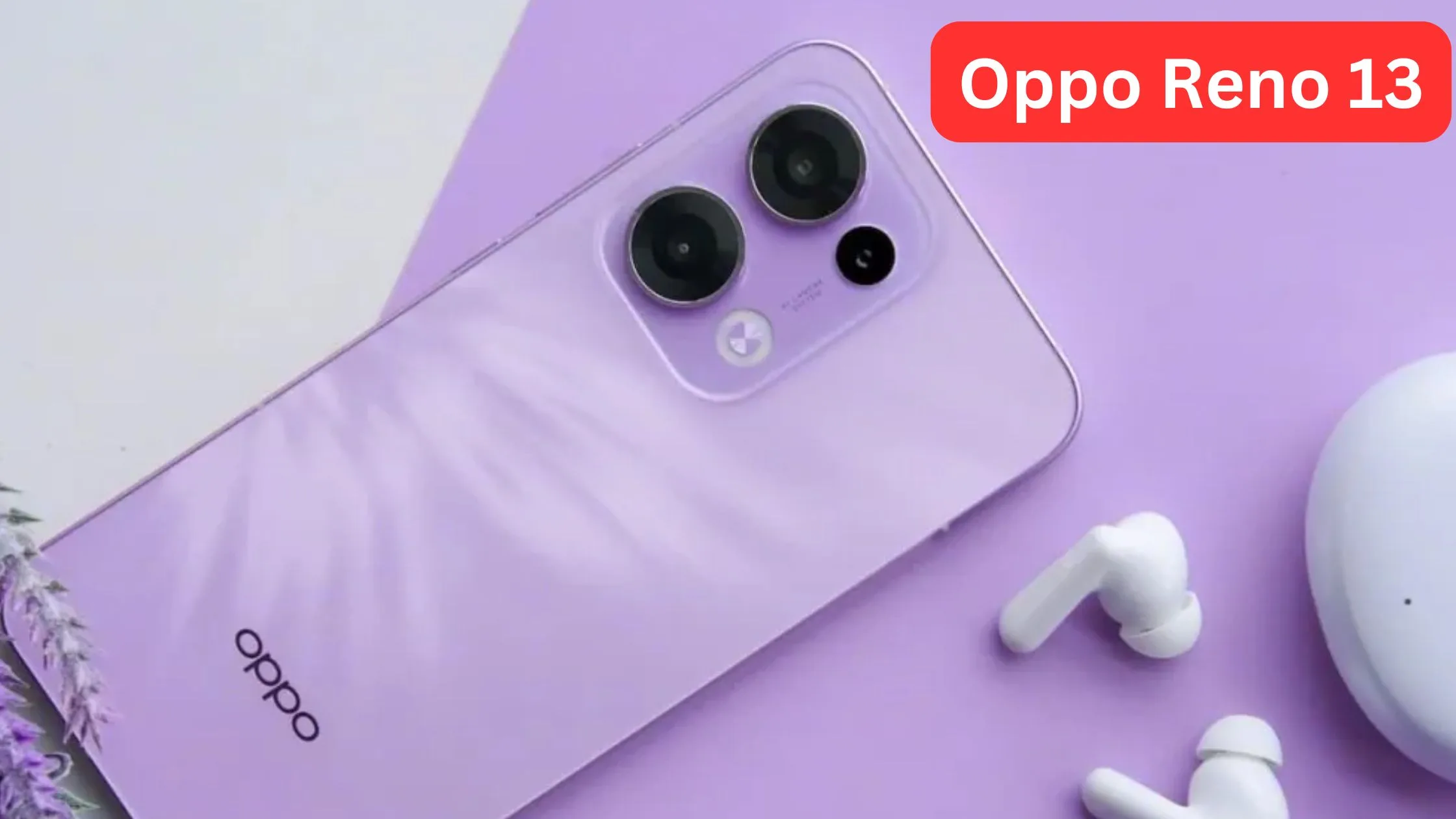 Oppo Reno 13 smartphone with...