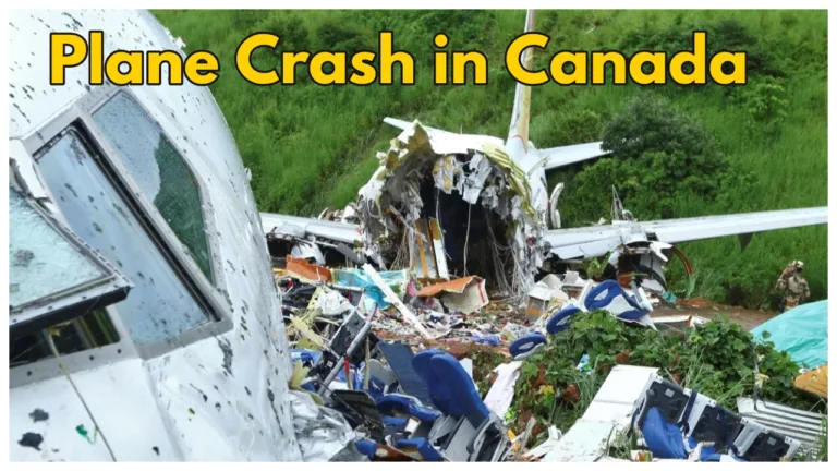 Plane Crash in Canada fire on landing hours, airport shut