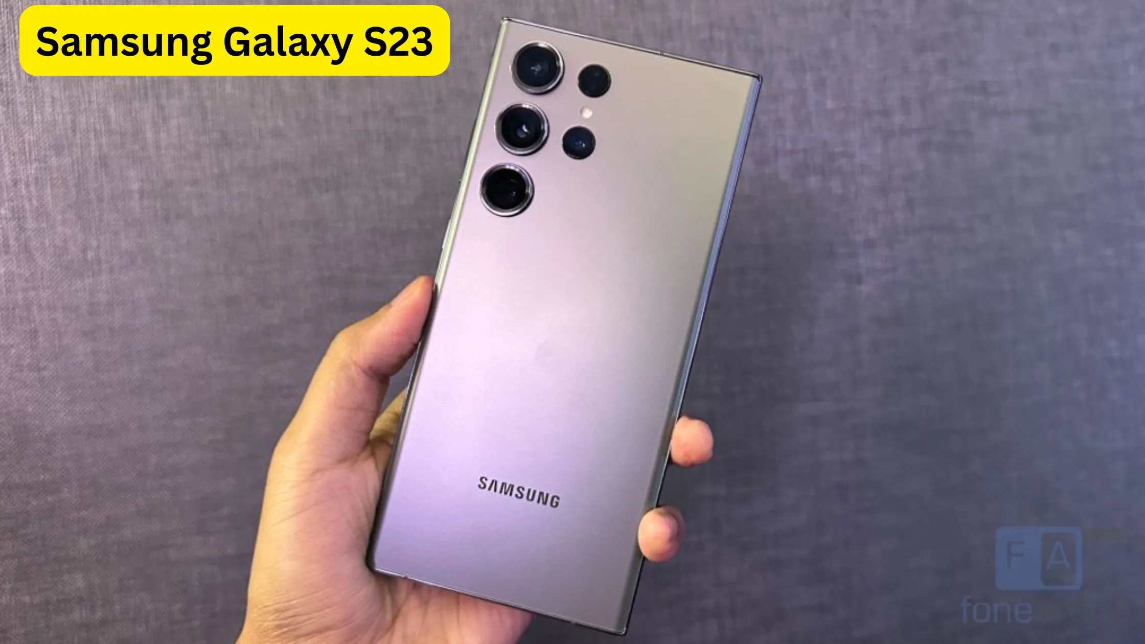 Samsung Galaxy S23 smartphone is...