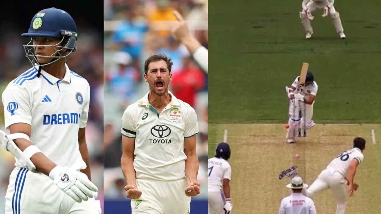 Starc's first ball to Jaiswal hit his pads for an LBW, reminding him that Starc was no easy opponent.