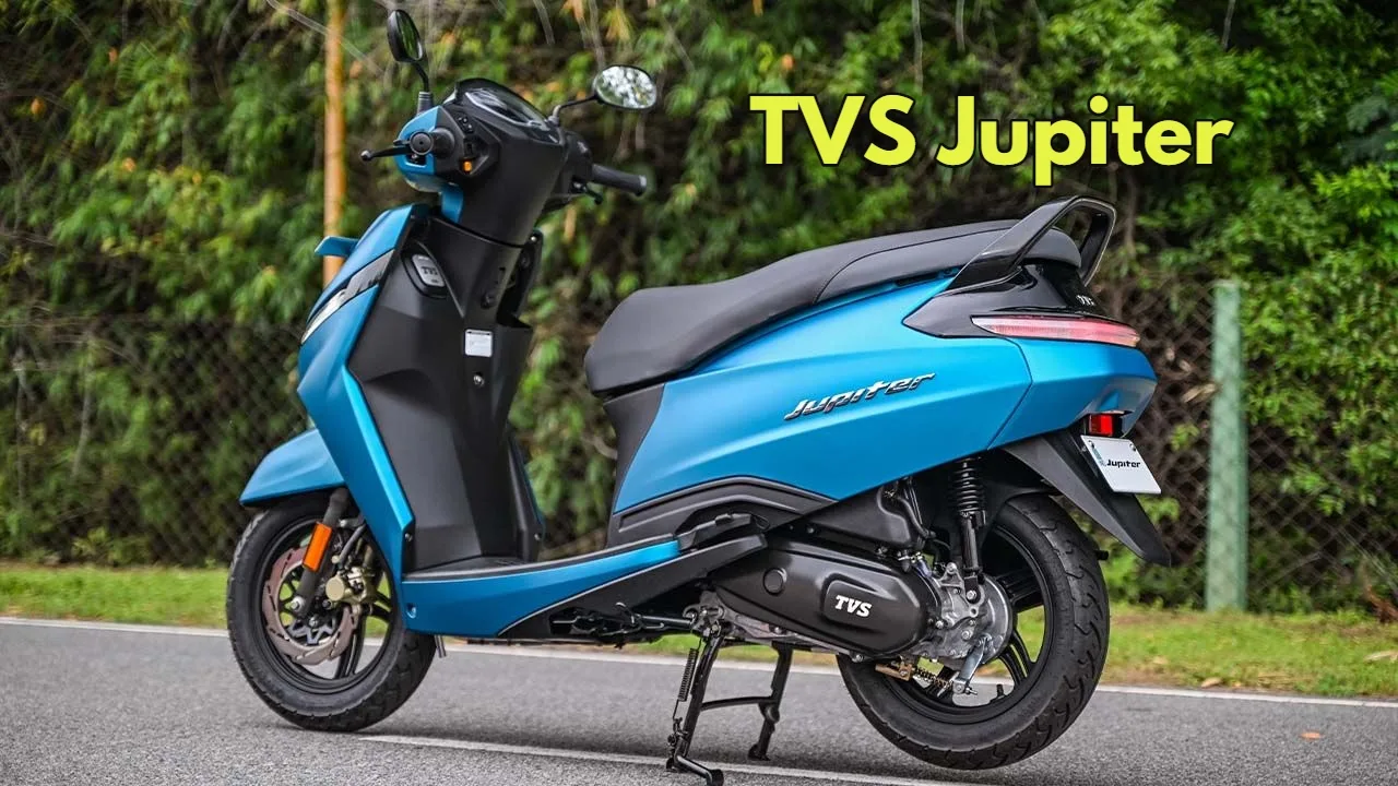 TVS Jupiter Handsome mileage with great boot space an ideal scooter for a middle class family Times Bull