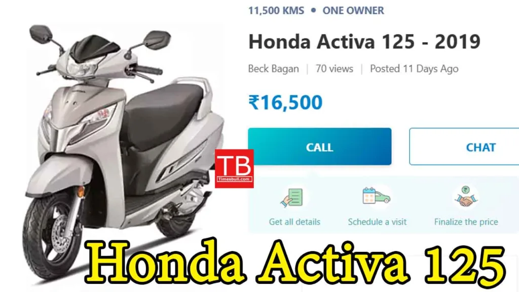 Honda activa 125 second hand price sales
