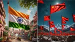 India vs China flag