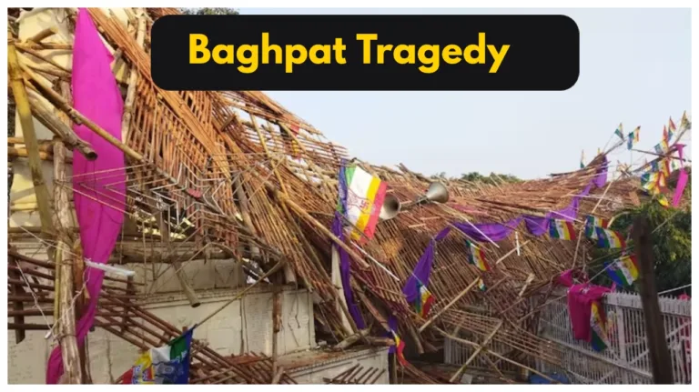 Baghpat Accident –  Scaffolding Collapse at Religious Festival, Over 50 Devotees trapped…