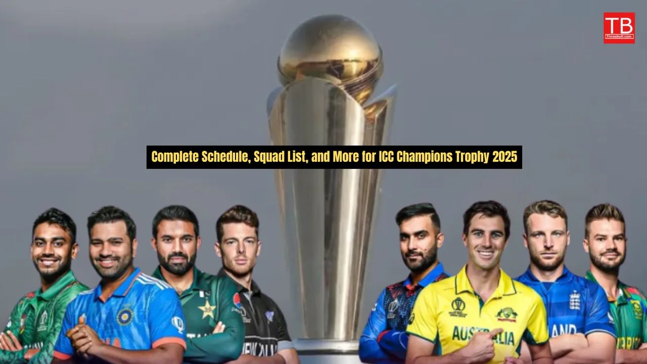 Champions Trophy 2025: Full List...