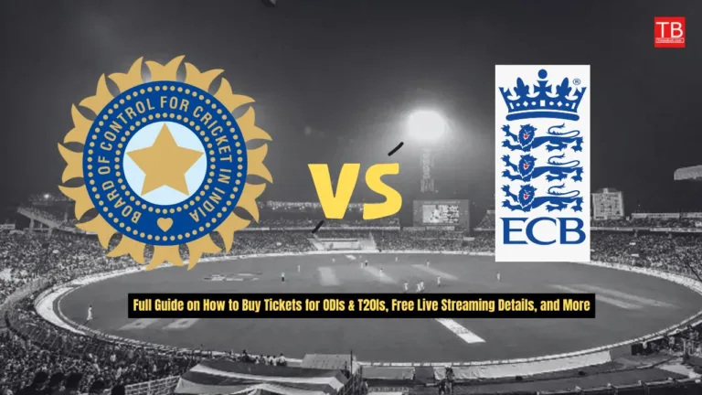 IND vs ENG: Complete Guide on Purchasing Tickets, Free Live Streaming, and More for ODIs & T20Is