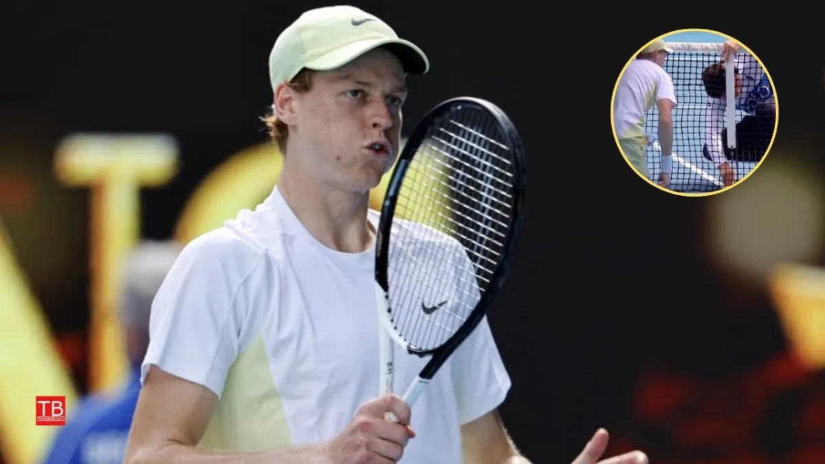 Australian Open Defending Champion Sinner Net Break