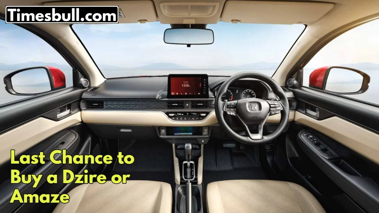 Maruti Dzire and Honda