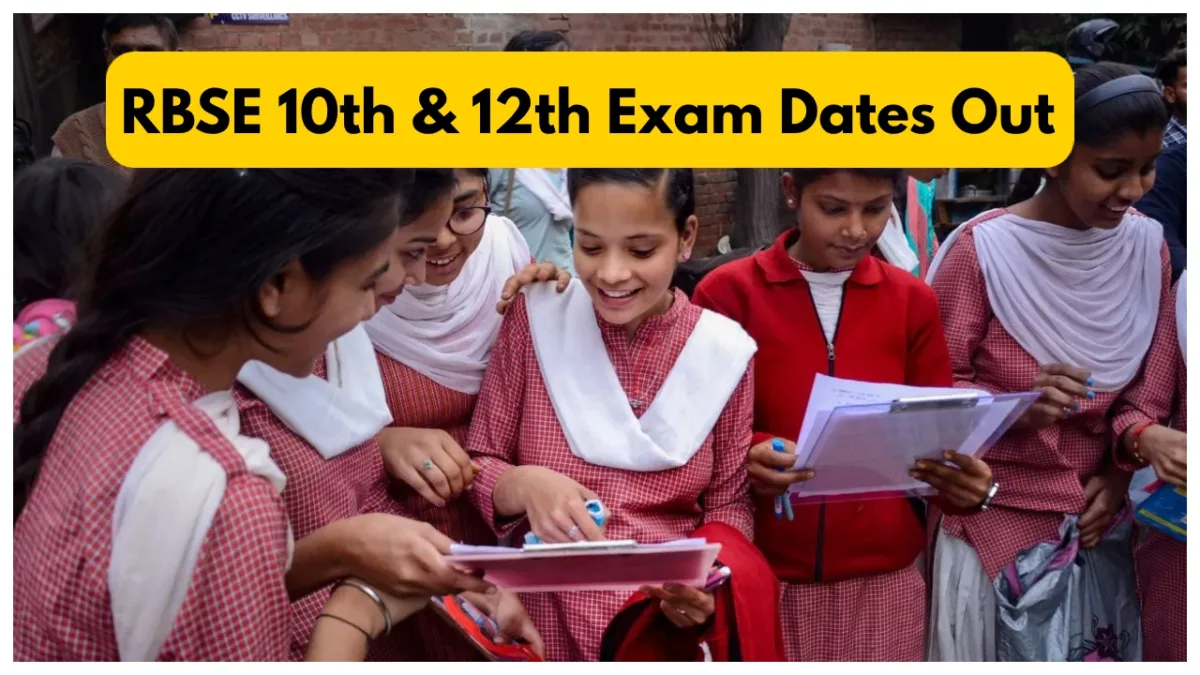 Rbse 10th & 12th Exam Dates Out