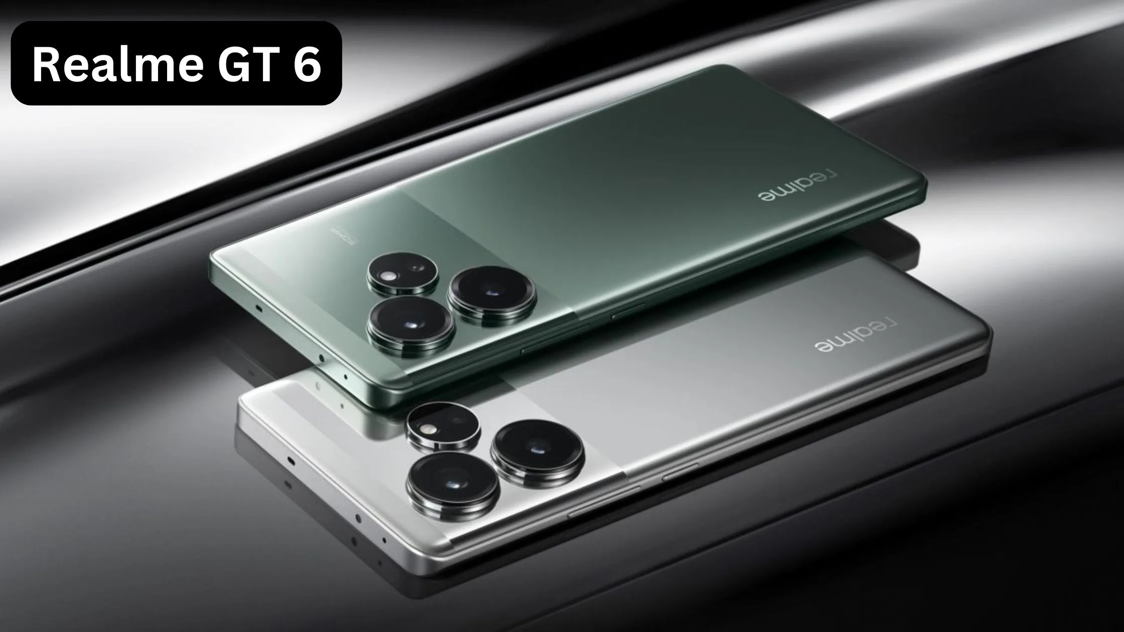 Realme GT 6 smartphone with...