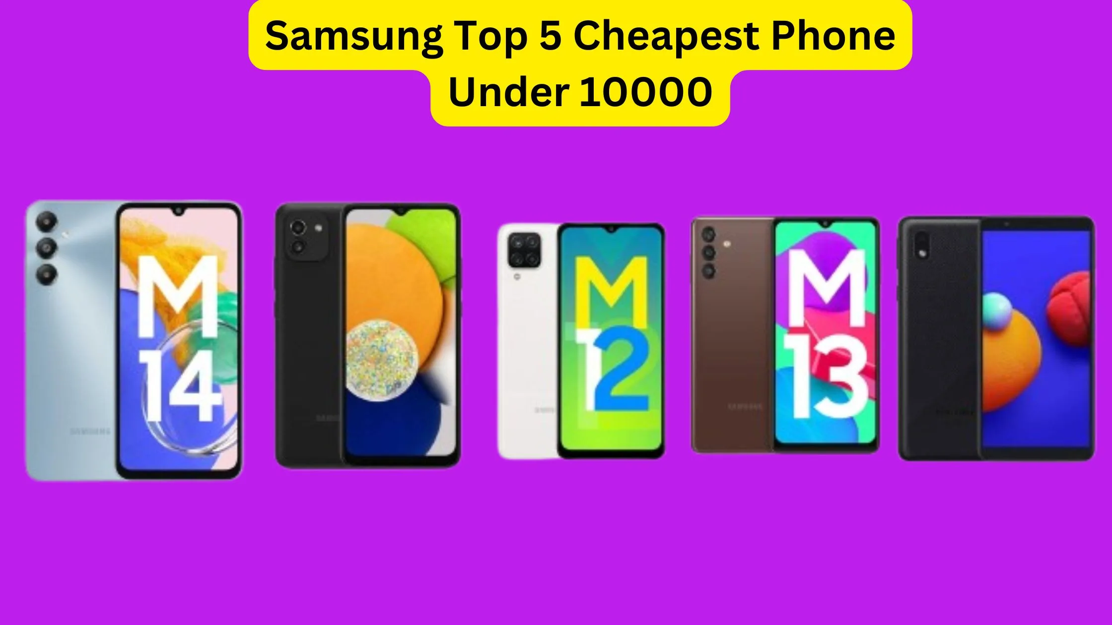 Samsung Top 5 Cheapest Phone...