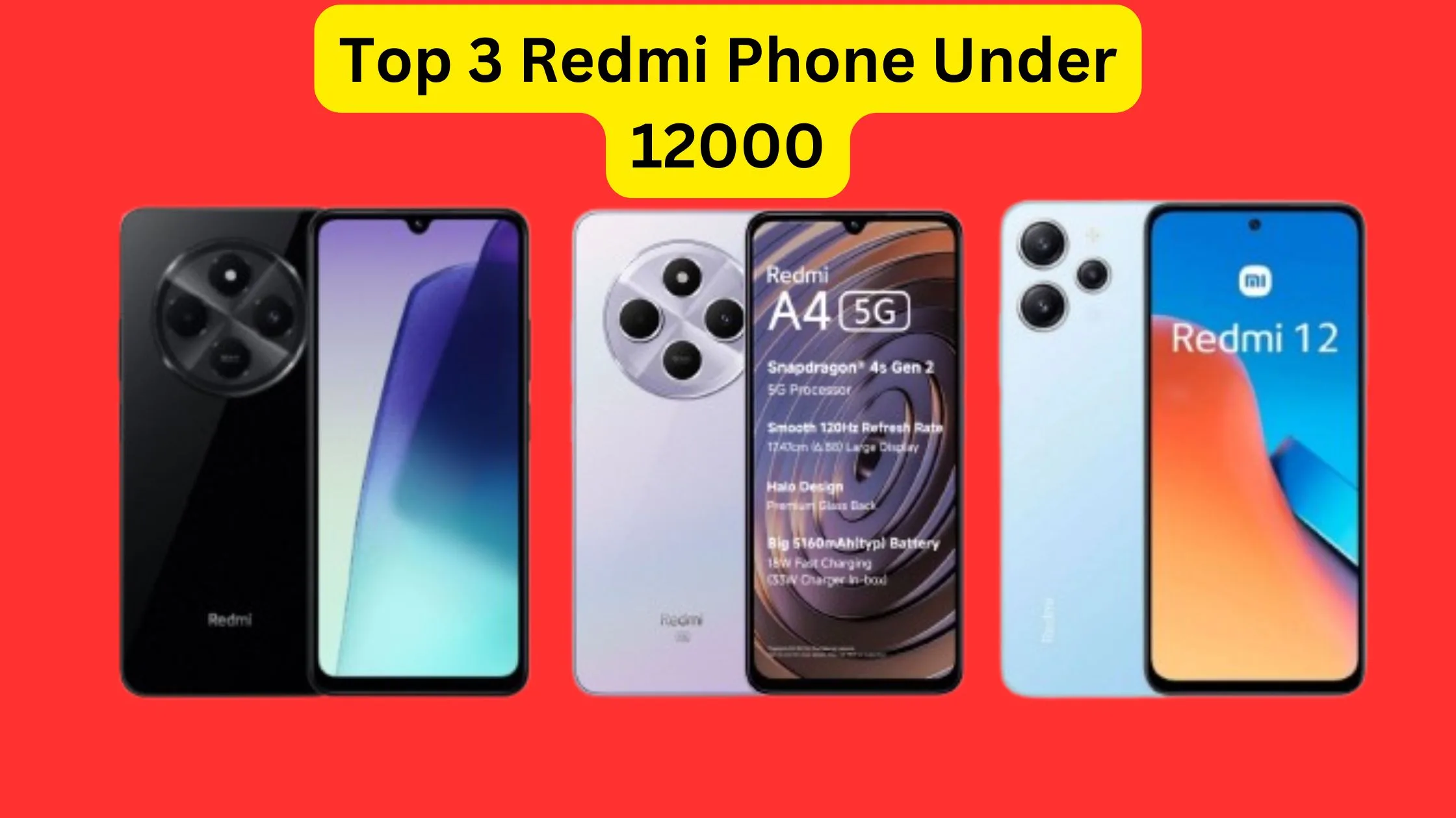 Top 3 Redmi Phone Under...