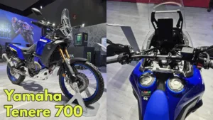 Yamaha Tenere 700: This amazing bike with a double petrol tank created a stir at the Auto Expo