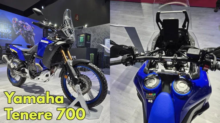 Yamaha Tenere 700: This amazing bike with a double petrol tank created a stir at the Auto Expo