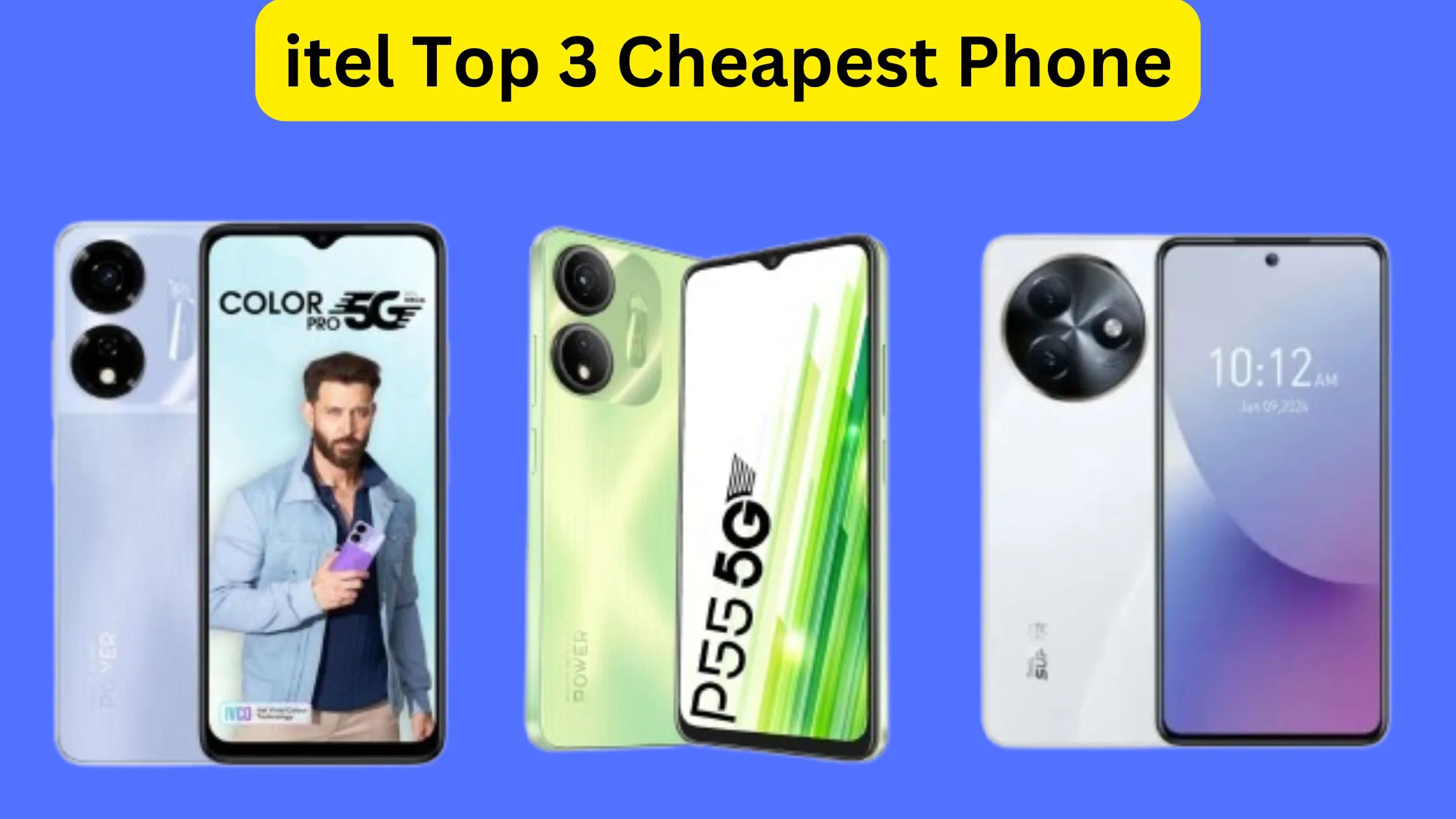 itel Top 3 Cheapest Phone...