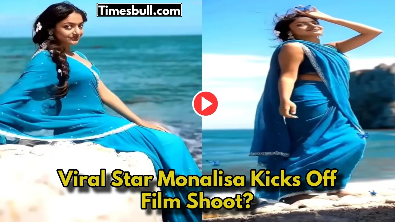 Monalisa Stunning Blue Saree Look...