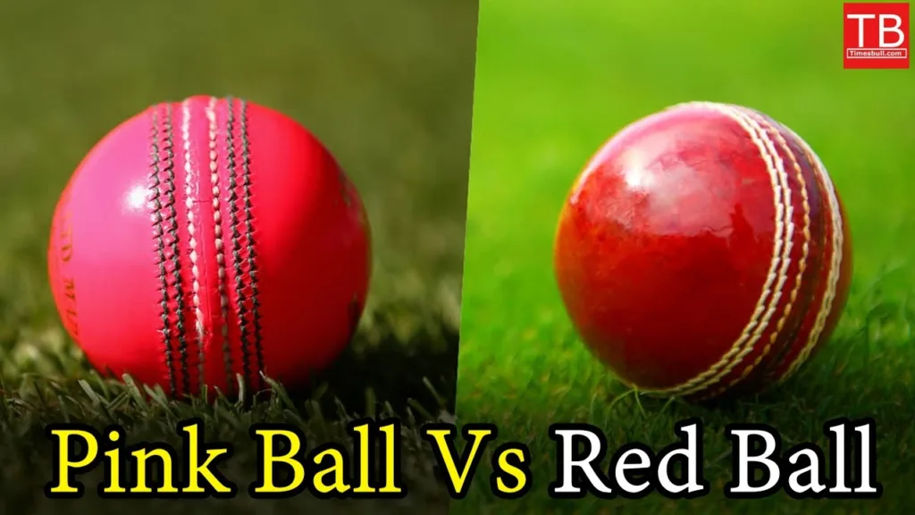 What is the difference between red ball and pink ball in cricket