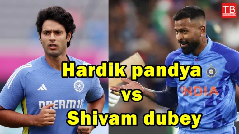 Hardik Pandya vs Shivam Dubey performance comparison after 33 T20I matches