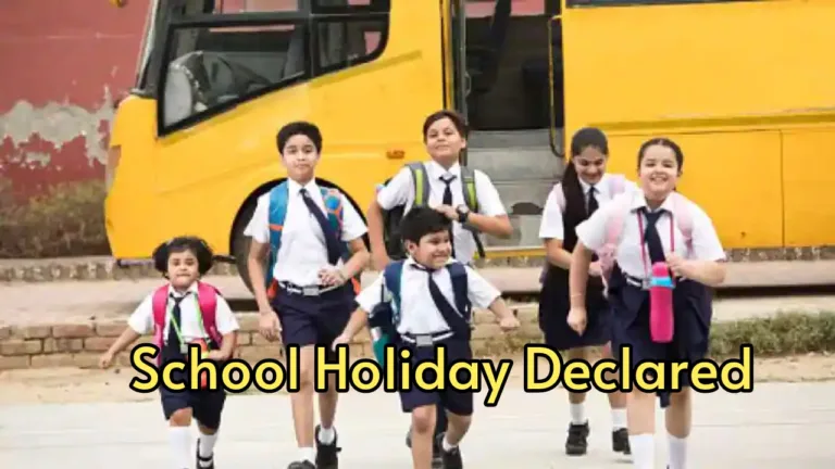 School Holidays: Due to Winter Extended Holidays in many schools, Read Where Schools Will Be Closed