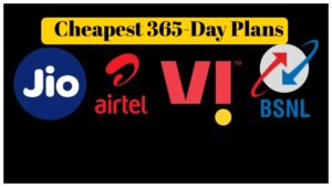 Cheapest 365-Day Plans – Get Jio, Bsnl, Airtel 12 Month Validity, High Speed Data & More