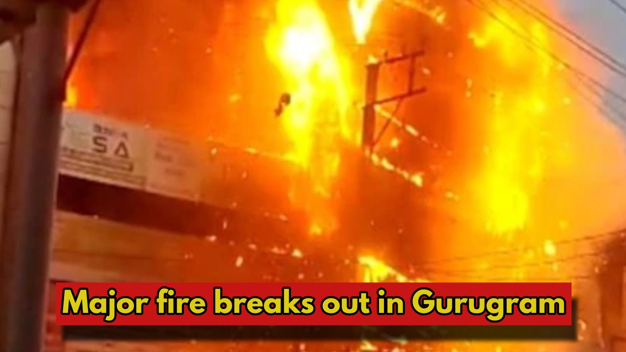 Massive Fire at Gurugram Garment...