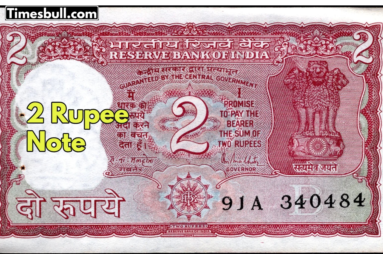 Special note of 2 rupees...