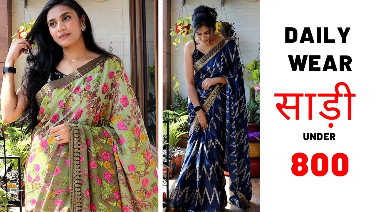 3 Best Sarees Under 800