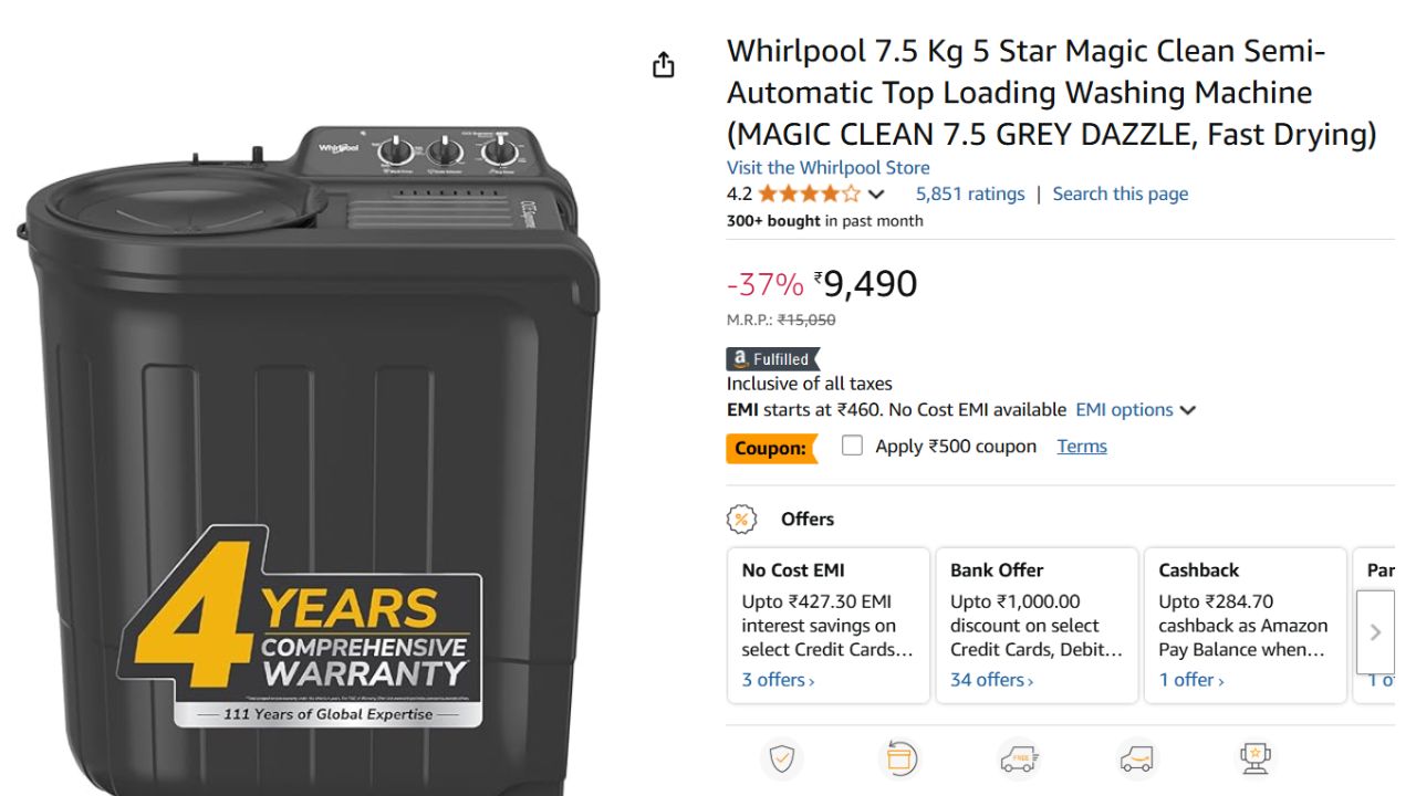 Best Semi Automatic Washing Machine