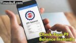 Check Your PF Balance