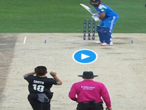 Watch: Rohit Sharma scored his first half century in the final of an ICC tournament, thrashed New Zealand bowlers