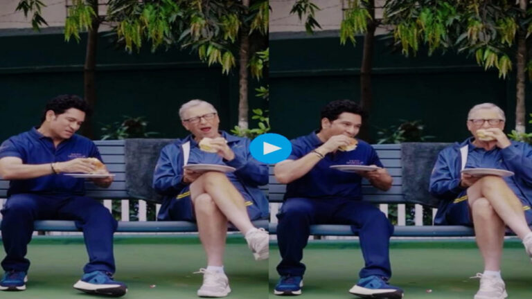 Watch: Sachin Tendulkar’s favorite Vada Pav, Bill Gates also tasted it, video goes viral