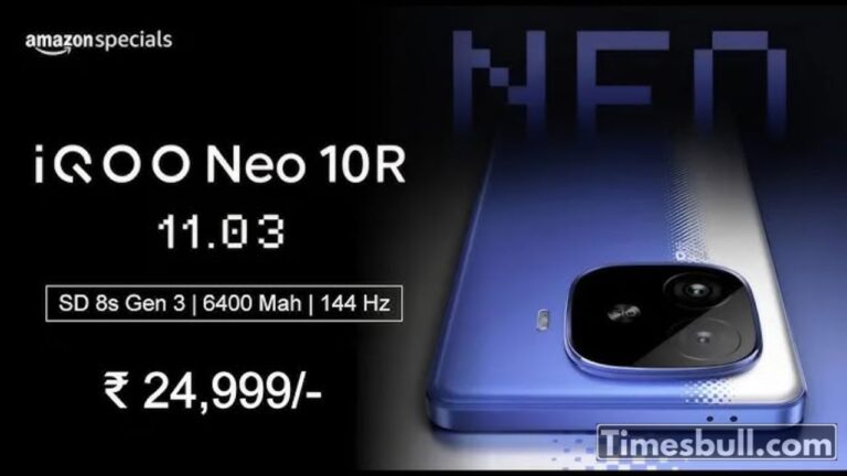 iQoo Neo 10R with Snapdragon 8s Gen 3 Launched in India at ₹24,999: All the Details