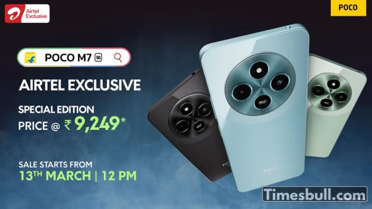 POCO M7 5G Airtel Edition Launched Get It for Just ₹9,249!