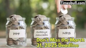 PPF, SSY and NPS Investors: Deposit Minimum Balance Before March 31, 2025