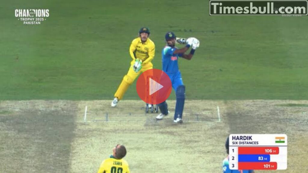 Watch: Did you miss that? Hardik Pandya smashed Zampa for a mammoth six