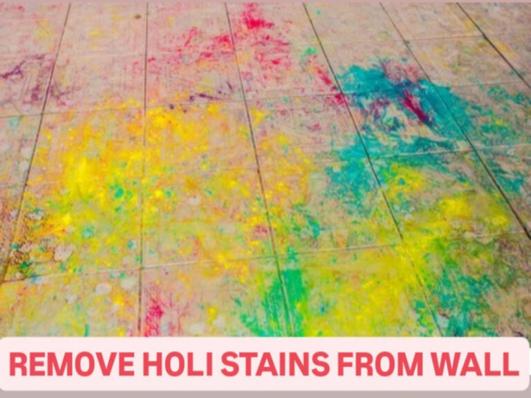 How to remove colour stains on wall without damage, easy home remedies