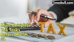 Complete these important tasks before March 31, Otherwise there will be huge losses