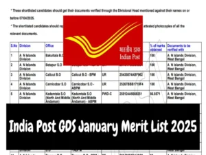 India Post GDS Result First Merit List Released, State wise Direct Link Here