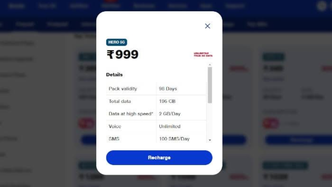 Jio Top Trend 2GB Data...