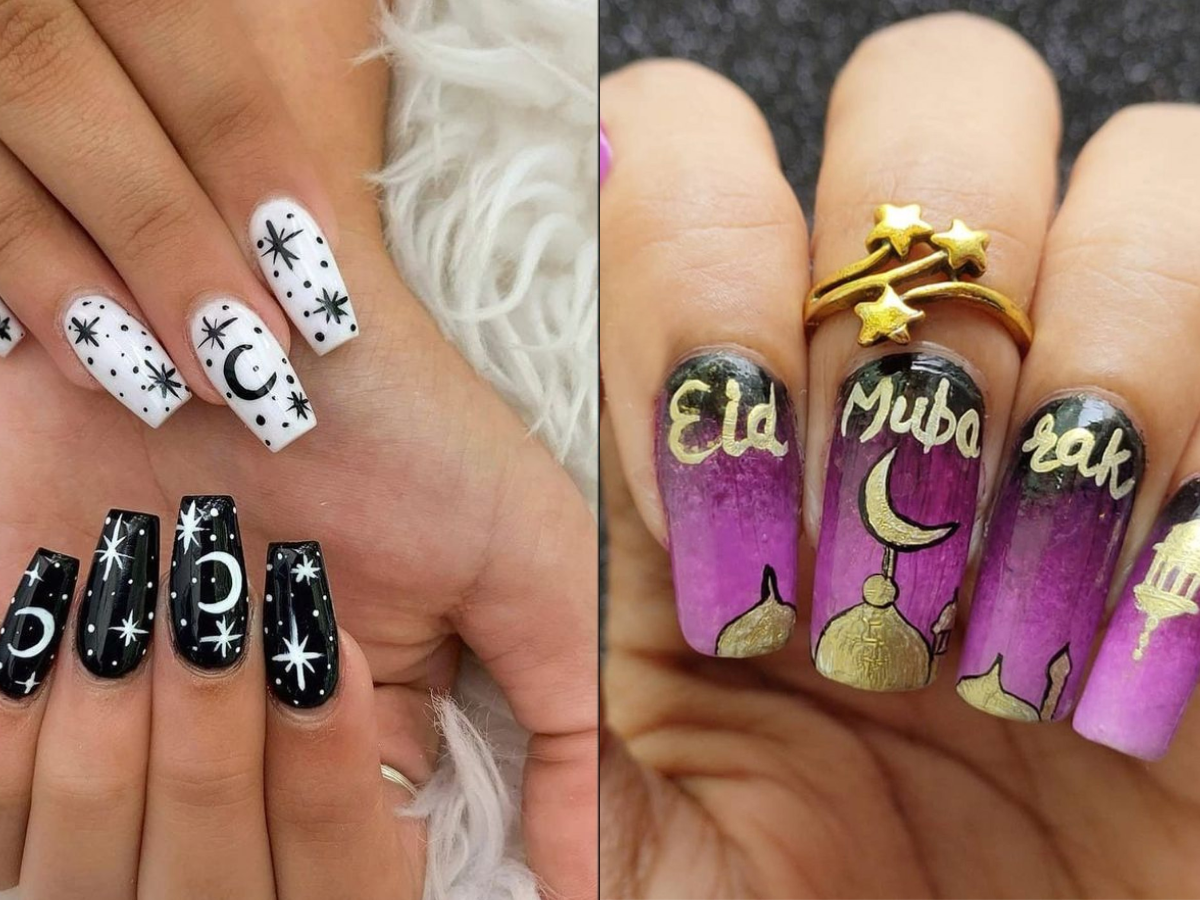 Nail Art Eid Mubarak