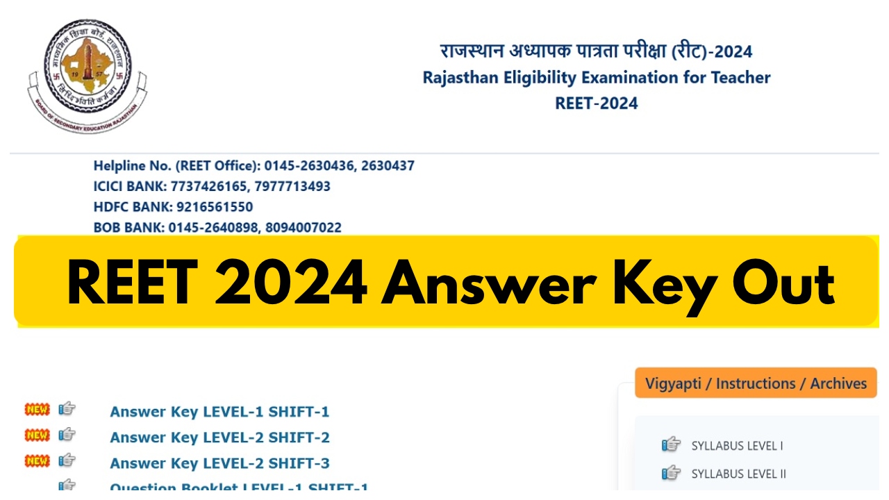 REET 2024 Answer Key Out-...