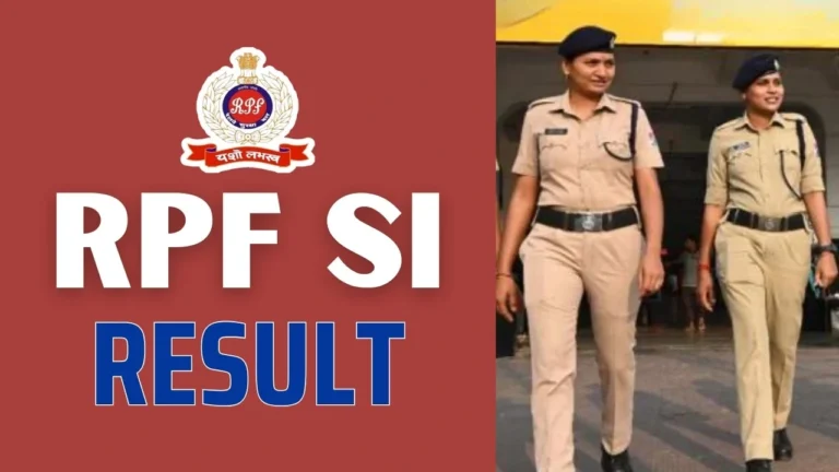 RPF SI 2024 Result