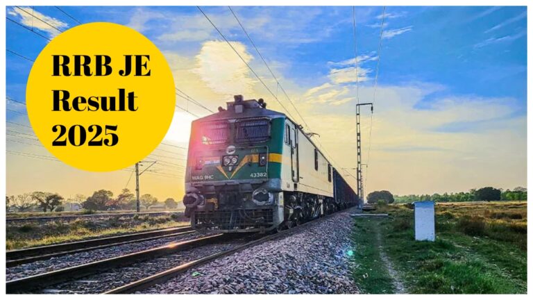 RRB JE Result 2025 – CBT 1 Results Soon declared at rrbcdg.gov.in